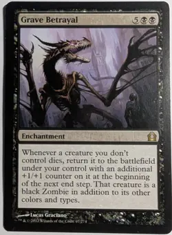 Grave Betrayal x1 Return to Ravnica MTG Magic the Gathering LP/NM - Image 1