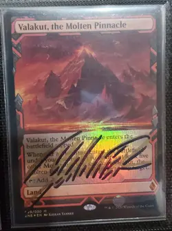 MTG FOIL VALAKUT, THE MOLTEN PINNACLE, SHADOW SIGNED BY ARTIST Expeditions - Image 1