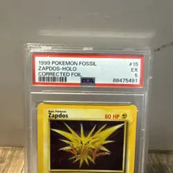 1999 Pokemon Base Set Unlimited Zapdos Holo #16 PSA 5 - Image 2