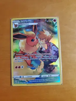 MINT – NM ~ Flareon Full Art Trainer Gallery Brilliant Stars TG01/TG30 Pokemon - Image 1