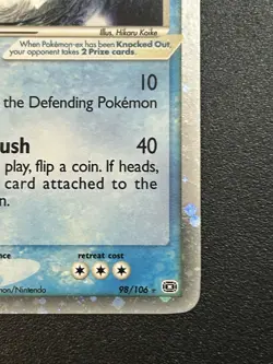 Pokemon Regice ex 100 HP Ultra Rare Holo EX Emerald 98/106 Card English/Ungraded - Image 5