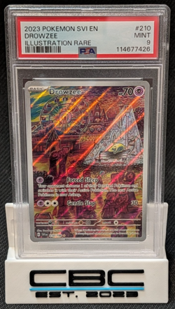 2023 Pokemon Scarlet & Violet Drowzee 210/198 Illustration Rare PSA 9 Mint - Image 1