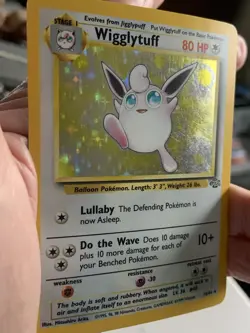 1999 Pokemon Jungle set WIGGLYTUFF #16/64 Holo Unlimited Rare -MP - Image 2