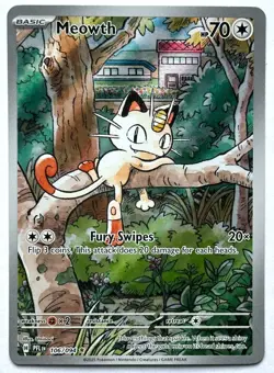 Meowth 106/094 - Pokemon TCG - Phantasmal Flames Illustration Rare Holo - M/NM - Image 1
