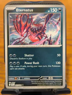 Pokemon TCG Phantasmal Flames Eternatus Reverse Holo 069/094 - Image 1