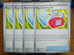 Pokemon TCG Prismatic Evolutions Bug Catching Set 102/131 x4 Playset - Image 1