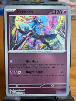 Pokemon TCG Mega Evolution Xerneas Reverse Holo Rare 064/132 - Image 1