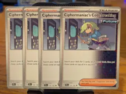 Pokemon TCG Temporal Forces Ciphermaniac's Codebreaking 145/162 x4 Playset - Image 1
