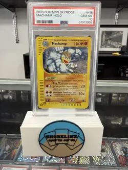 2003 Pokemon Skyridge #H15 Machamp Holo Rare GEM MINT PSA 10!!! - Image 1