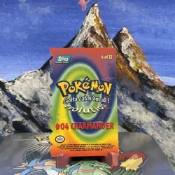 Charmander - #4 Pokemon Topps Movie Die Cut - LP - Image 3