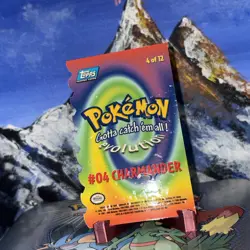 Charmander - #4 Pokemon Topps Movie Die Cut - LP - Image 4