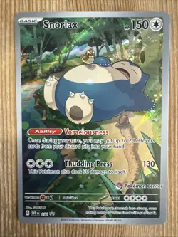 Pokemon TCG Snorlax 051 SVP (Pokemon Center Stamped) - 151 PC ETB Promo - NM - Image 1