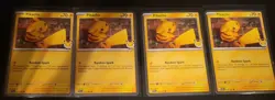 PIKACHU 2026 TEMPORAL FORCES 051 x4 POKEMON DAY COLLECTION NM HOLO - Image 1
