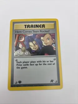 HERE COMES TEAM ROCKET! 1st Edition Pokemon Team Rocket #71/82 TRAINER - Image 1