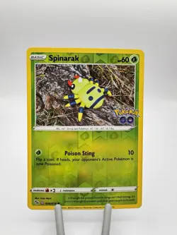 Spinarak Reverse Holo (Peelable Ditto) - Pokemon Go NM Pokemon TCG - Image 1