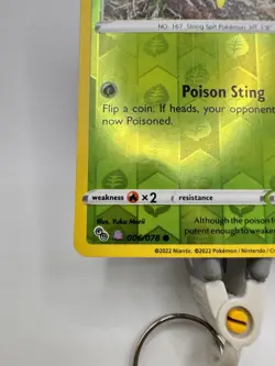 Spinarak Reverse Holo (Peelable Ditto) - Pokemon Go NM Pokemon TCG - Image 3