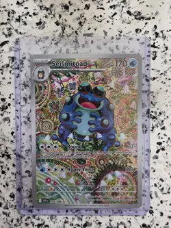 Pokemon Seismitoad 105/086 Sv: Black Bolt Illustration Rare Holo 170 HP EN - Image 1