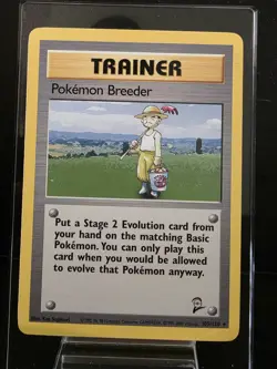 Pokemon TCG Pokemon Breeder Base Set 2 105/130 Unlimited NM - Image 1