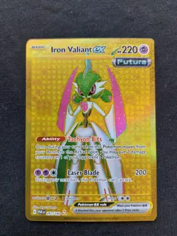 Pokemon - Iron Valiant EX 261/182 - Paradox Rift - NM - Image 1