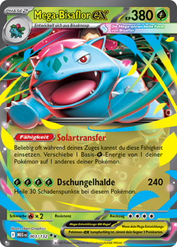Pokemon Mega-Bisaflor ex Mega-Entwicklung 003/132 - Image 1