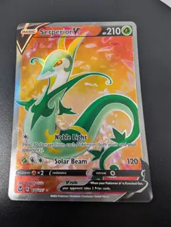 Pokemon TCG Silver Tempest Serperior V Ultra Rare Holo 170/195 NM/LP - Image 4
