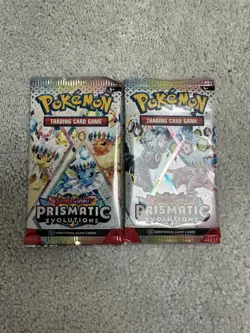Pokemon Prismatic Evolutions Booster Packs x2 new and sealed - Image 1