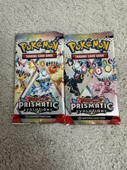 Pokemon Prismatic Evolutions Booster Packs x2 new and sealed - Image 2