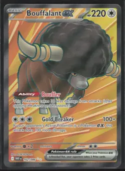 2025 Scarlet & Violet Series - White Flare Bouffalant ex Ultra Rare #162 - Image 1