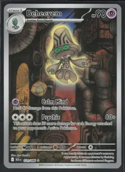 2025 Scarlet & Violet Series - Black Bolt Beheeyem Illustration Rare #121 - Image 1