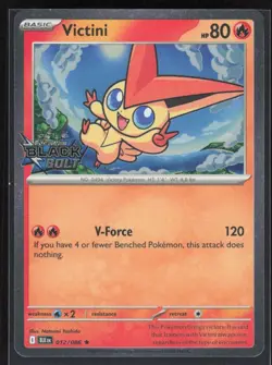 2025 Scarlet & Violet Series - Black Bolt Victini Rare #12 - Image 1