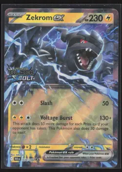 2025 Scarlet & Violet Series - Black Bolt Zekrom ex Double Rare #34 - Image 1