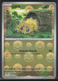 2025 Scarlet & Violet Series - White Flare Joltik Poke Ball Holo #33 - Image 1