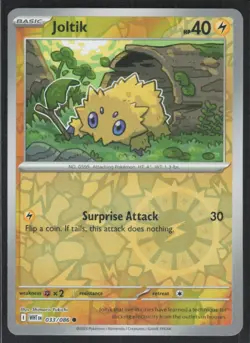 2025 Scarlet & Violet Series - White Flare Joltik Common #33 - Image 1