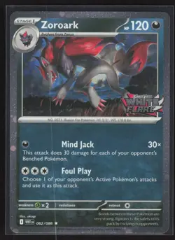 2025 Scarlet & Violet Series - White Flare Zoroark Rare #62 - Image 1