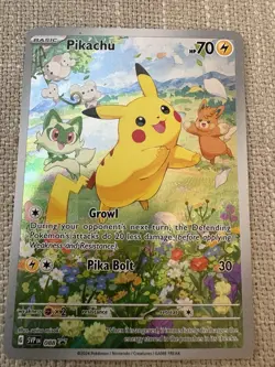 Pokemon Pikachu SVP 088 Black Star Promo Scarlet & Violet - Image 1