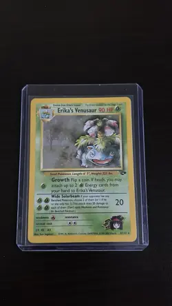 2000 Gym Challenge Erika's Venusaur 4/132 Holo Pokemon TCG - Image 1