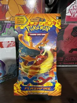 Pokemon TCG XY Flashfire Sealed Sleeved Booster Pack - Charizard Art - Brand New - Image 1