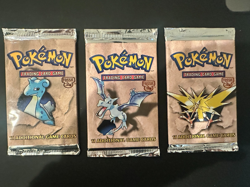 Pokemon WOTC Fossil Unlimited Booster Pack Sealed TCG Lapras Artwork - Image 2