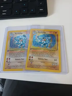 Pokemon TCG Machamp Holo Rare 1st Edition Base Set x2 - Image 3