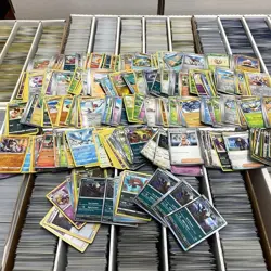 Bulk Pokemon Cards Lot 1000 Near Mint | 100 HOLO/Rev Holo NO Energy | 1V/EX Card - Image 1
