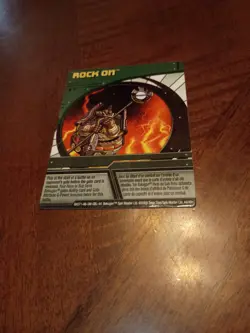 Bakugan Card Rock On Green Ability Card BA571 44/48n Spin Master 2008 Sega - Image 1