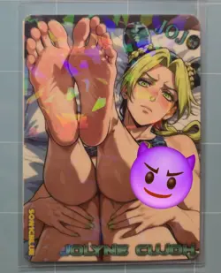 Jolyne Cujoh JoJo's Bizarre Adventure Custom Glow Waifu Card feet Fan Art 4 - Image 1