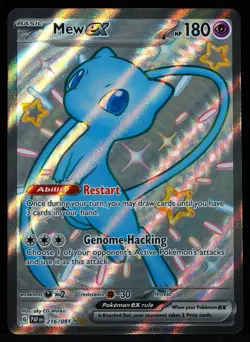 Mew ex #216/091 Paldean Fates NM/M Pokemon Card - Image 1