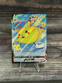Pokemon TCG Flying Pikachu VMAX Holo Ultra Rare Card Celebrations 007/025 - Image 1