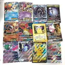 Lot of 12 Oversized/Jumbo Pokemon Cards w/Charizard GX! - Image 1