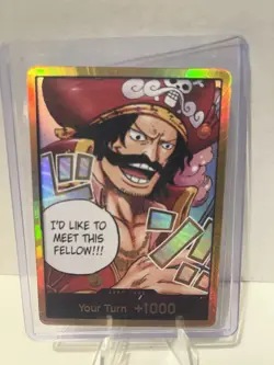 Gol D. Roger Gold Don Card OP13 Carrying on His Will One Piece TCG - Image 1