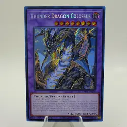 YU-GI-OH! Thunder Dragon Colossus. RA03-EN036. 1st Edition Secret Rare Card. TCG - Image 1