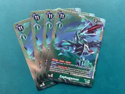 Zephagamon EX11-035 Playset Dawn of Liberator Digimon Card Game x4 - Image 1
