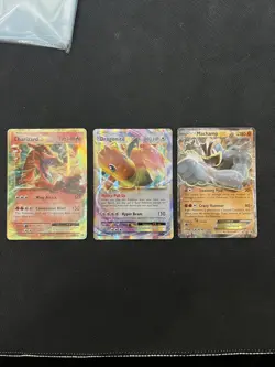 Pokemon TCG: XY 3 Card Lot Charizard Dragonite machamp ex - Image 1