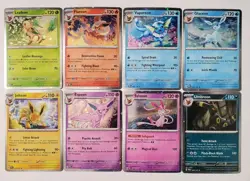 Pokemon Prismatic Evolutions Costco Promo Cosmos Holo Cards - Set of 8 - Image 1